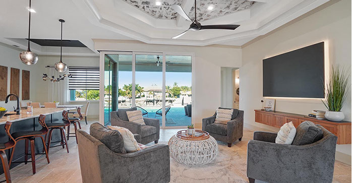 LeBeau Construction Opulence Model Elevation Rendering