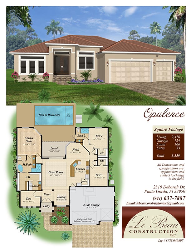 Opulence Floor plan